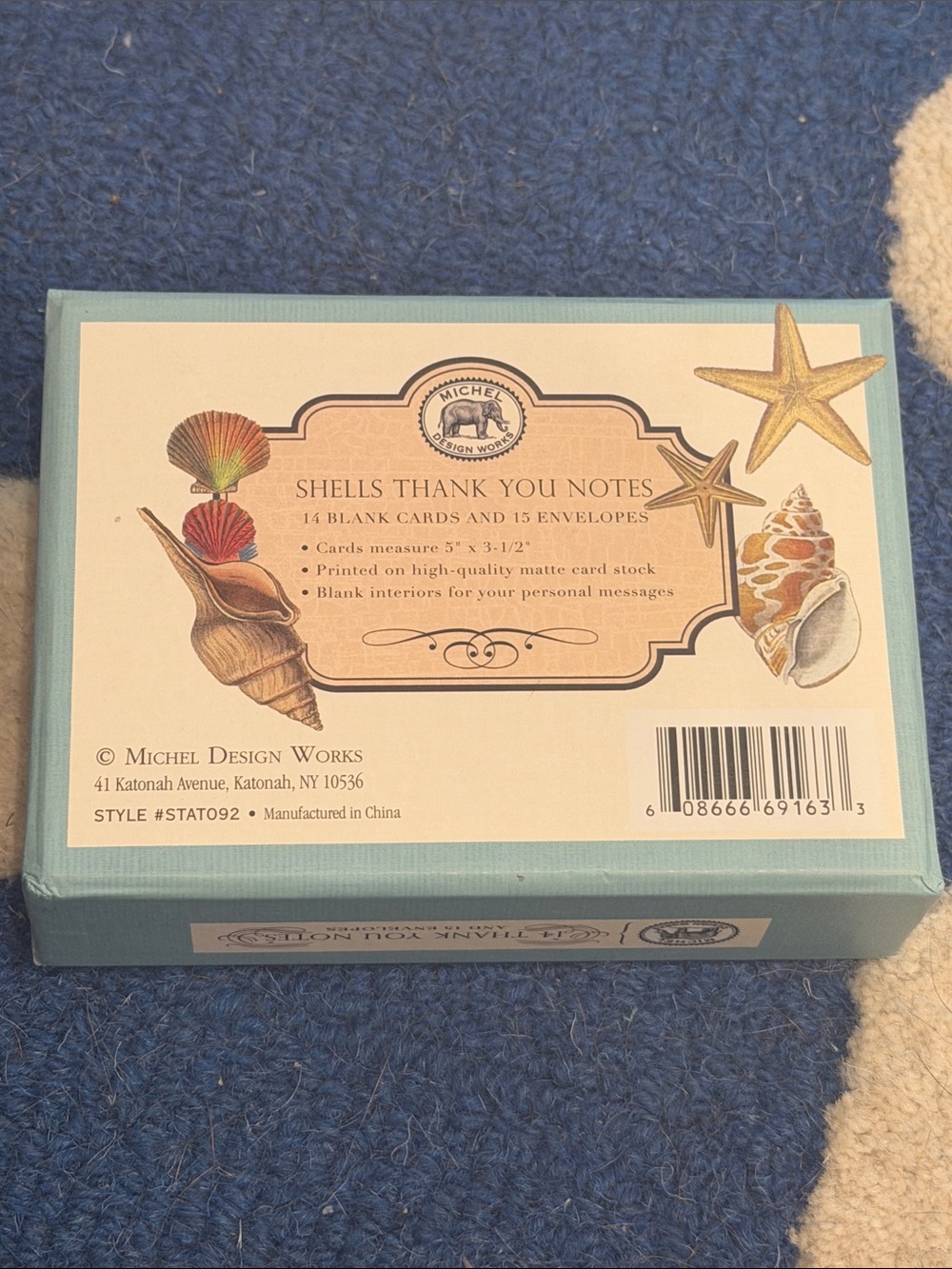 Seashell Thank You Note Set - Picture 2 of 2